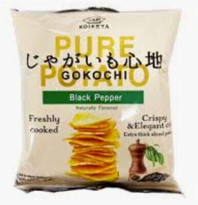 KOIKEYA JAGAIMO GOKOCHI PURE POTATO CHIPS BLACK PEPPER