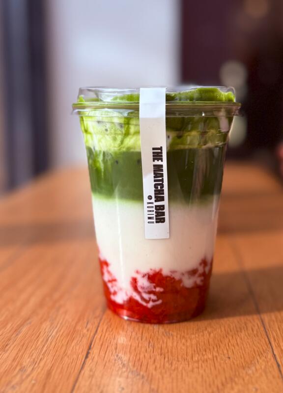 Yuzu Strawberry Matcha (Yuzu cream contains dairy)