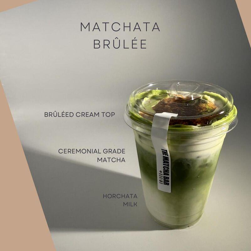 Matchata Brûlée (Cream contains dairy)