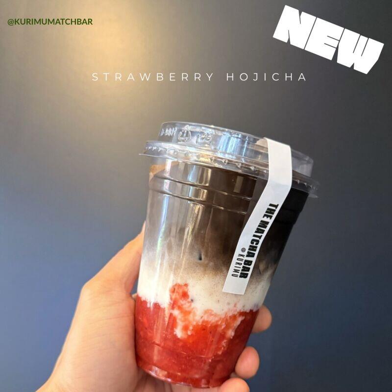 Strawberry Hojicha Latte