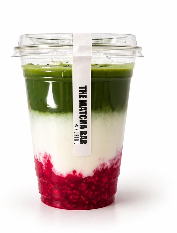 Raspberry Matcha Latte