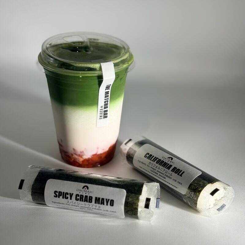 *B* Strawberry Matcha Latte