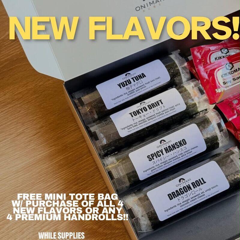 FREE - MINI TOTE SPECIAL (w/4 handrolls)