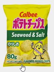 CALBEE POTATO CHIPS SALT/SEAWEED